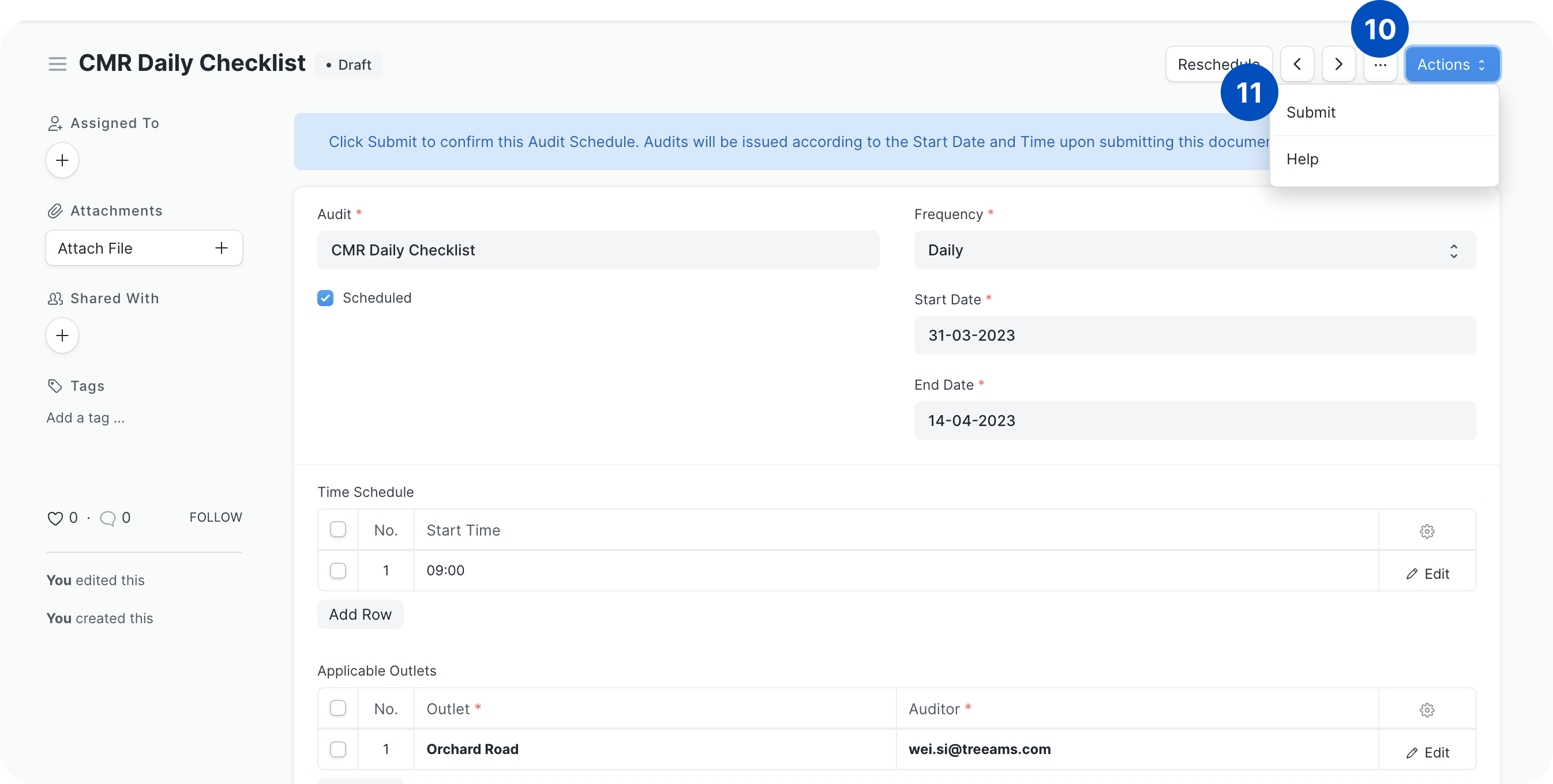 Assign audit 10-11